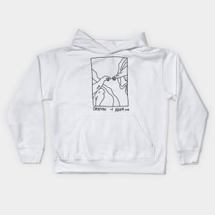 Magnum Creation of Adam.PNG Kids Hoodie